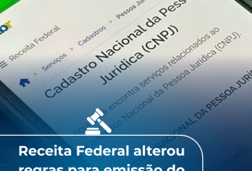 Receita Federal alterou regras para emissão do CNPJ no dia 1º de dezembro